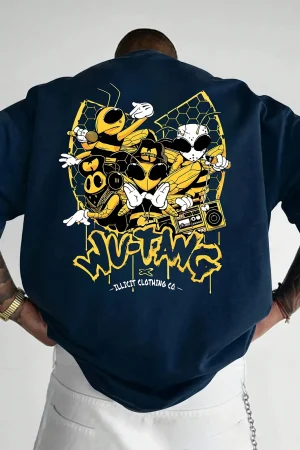 Cartoon Bee Print Tshirts For Men Summer New Casual Round Neck Short Sleeve Tees Fashion Gift Street Trend Tshirts Men Clothing