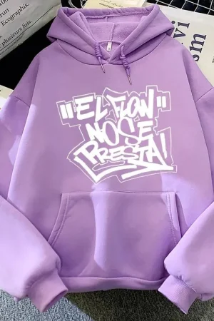 Nicki Nicole FORTY Hoodies Couple Casual Hip Hop ELFLOW NOSE PRESTA Sweatshirts Graphic Printing Fleece Clothing Hoody Sweatwear