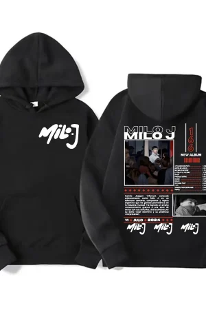 Rapper Milo J 511 Music Album Tour 2025 Autumn and Winter 100% Cotton Printing Sweater Hoodie Aesthetic Men Women Casual Fleece