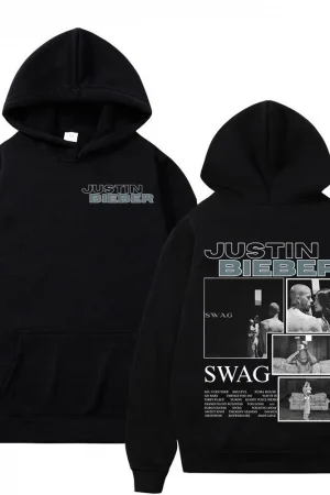 Men's Women Clothing Fashion Hip Hop Sweatshirts Casual Loose Long Sleeves Pullovers Justin Bieber 2025 Music Album SWAG Hoodies