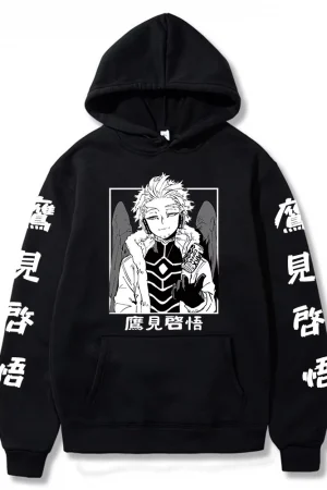 Anime My Hero Academia Hawks Graphic Printed Hooded Men Women Casual Loose Hoodies Manga Pullover Harajuku Male Sweatshirt