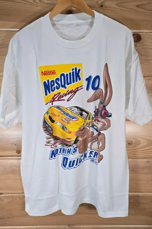 VTG NesQuik Racing T Shirt Men XL NASCAR Chase Authentics Jeff Green NWT Tee Tee Men's T-Shirt Cotton Tee Men Women Summer