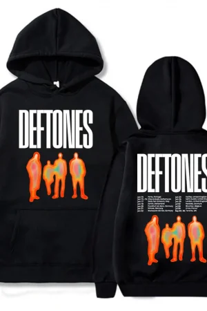 Deftones 2025 Tour Printing Hoodies Ropa Hombre Sudaderas Hooded Long Sleeve Men/Women Sweatshirts Hip Hop Fashion Unisex Hoodie